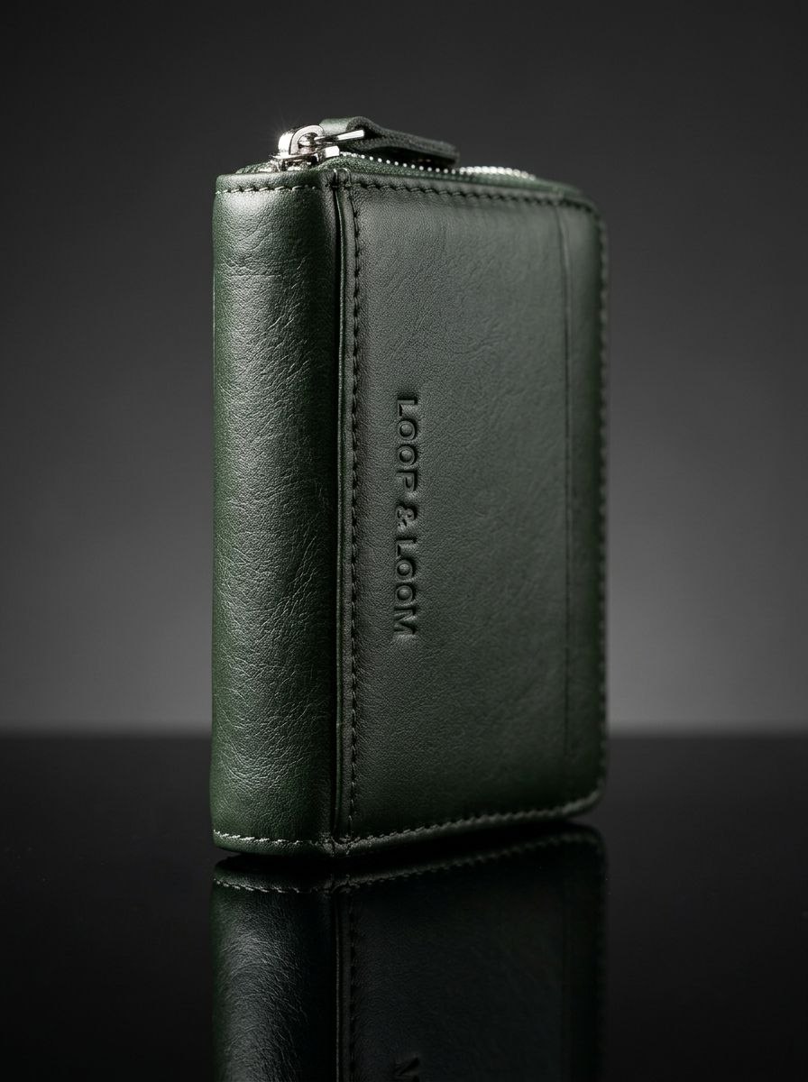 Loop & Loom wallet with full-zip closure